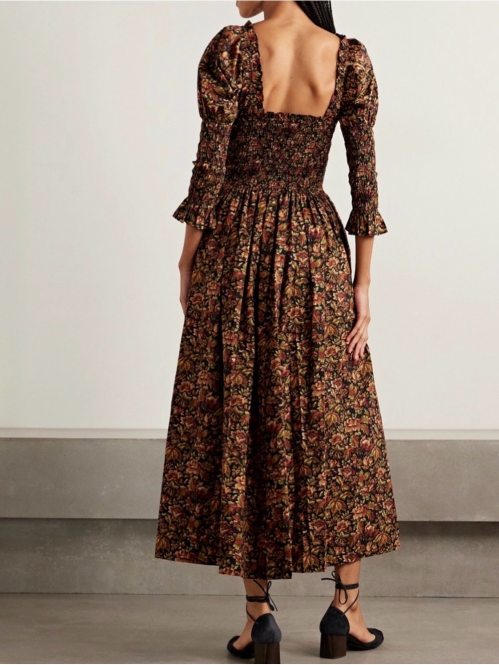 DOEN BIJOU DRESS -- NOIR REVE DES JARDINS size Large - Picture 4 of 7